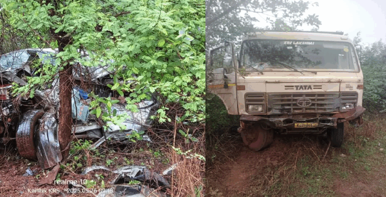 ಭೀಕರ ರಸ್ತೆ ಅಪಘಾತ; ಇಬ್ಬರು ಮಕ್ಕಳು ಸೇರಿದಂತೆ ನಾಲ್ವರು ಸಾ*ವು