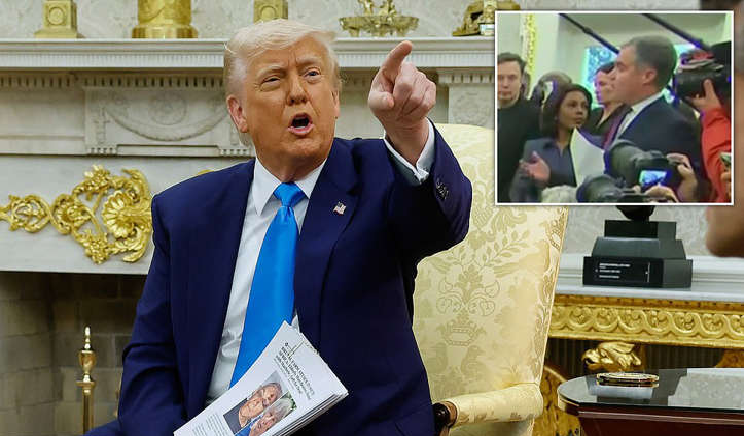 ‘ಮೊದಲು ಇಲ್ಲಿಂದ ಎದ್ದು ಹೊರಹೋಗು’: ವರದಿಗಾರನ ಮೇಲೆ ಟ್ರಂಪ್​ ಗರಂ