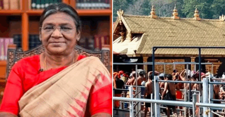 ರಾಷ್ಟ್ರಪತಿ ದ್ರೌಪದಿ ಮುರ್ಮು ಶಬರಿಮಲೆಗೆ ಭೇಟಿ: ಕಾಲ್ನಡಿಗೆಯಲ್ಲೇ ಬೆಟ್ಟ ಏರುವ ಸಾಧ್ಯತೆ..!