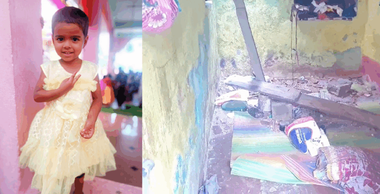 ಧಾರಕಾರ ಮಳೆಗೆ ಮನೆ ಗೋಡೆ ಕುಸಿದು 3 ವರ್ಷದ ಮಗು ಸಾ*ವು