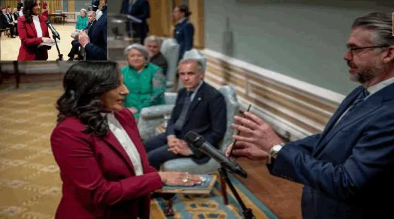 ಕೆನಡಾ ವಿದೇಶಾಂಗ ಮಂತ್ರಿಯಾಗಿ ಭಾರತ ಮೂಲದ ಮಹಿಳೆ ಆಯ್ಕೆ: ಭಗವದ್ಗೀತೆ ಮೇಲೆ ಕೈಯಿಟ್ಟು ಪ್ರಮಾಣ ವಚನ