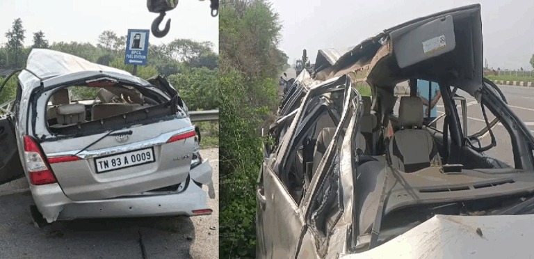 ಗೋವಾಕ್ಕೆ ತೆರಳುತ್ತಿದ್ದ ವೇಳೆ ಭೀಕರ ಅಪಘಾತ: ಮೂವರು ಸಾ*ವು, 6 ಜನರಿಗೆ ಗಾಯ