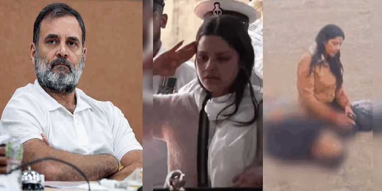 ಪಹಲ್ಗಾಂ ದಾಳಿಯಲ್ಲಿ ಸಾವನ್ನಪ್ಪಿದ್ದ ನೌಕಾ ಅಧಿಕಾರಿ ನಿವಾಸಕ್ಕೆ ರಾಹುಲ್​ ಭೇಟಿ