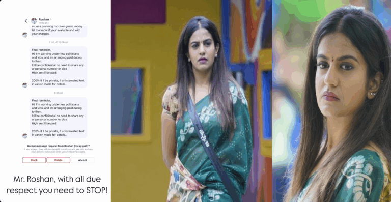 ರಾಜಕಾರಣಿಗಳ ಜೊತೆ ಡೇಟಿಂಗ್​ಗೆ​ ಹೋಗುವಂತೆ ಬಿಗ್​ಬಾಸ್​ ಸ್ಪರ್ಧಿ ನಮ್ರತಾಗೆ ಕಿರುಕುಳ