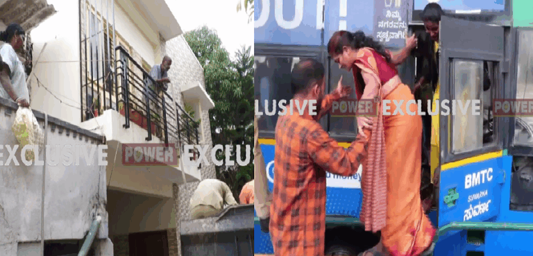 ಸಾಯಿ ಲೇಔಟ್‌ಗೆ ಜಲದಿಗ್ಭಂದನ: ಜೆಸಿಬಿ ಮೂಲಕ ಸ್ಥಳೀಯರಿಗೆ ಆಹಾರ ವಿತರಣೆ