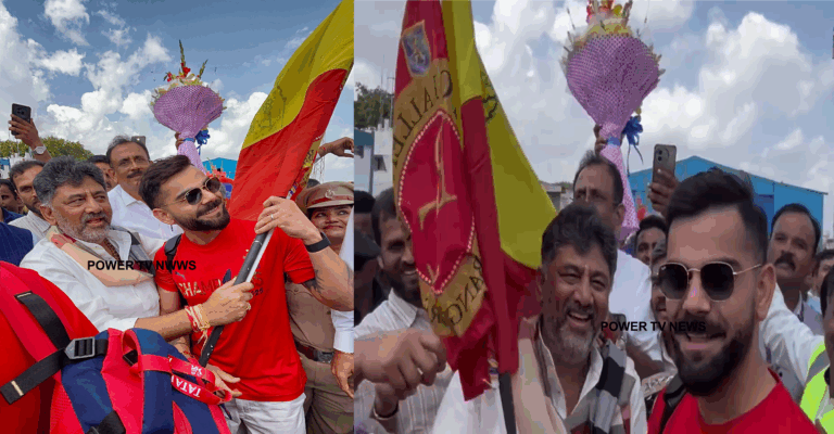 ಬೆಂಗಳೂರಿಗೆ ಬಂದಿಳಿದ ‘ರೆಡ್​ ಆರ್ಮಿ’; ಕನ್ನಡ ಧ್ವಜ ಕೊಟ್ಟು ಸ್ವಾಗತಿಸಿದ ಡಿಕೆಶಿ