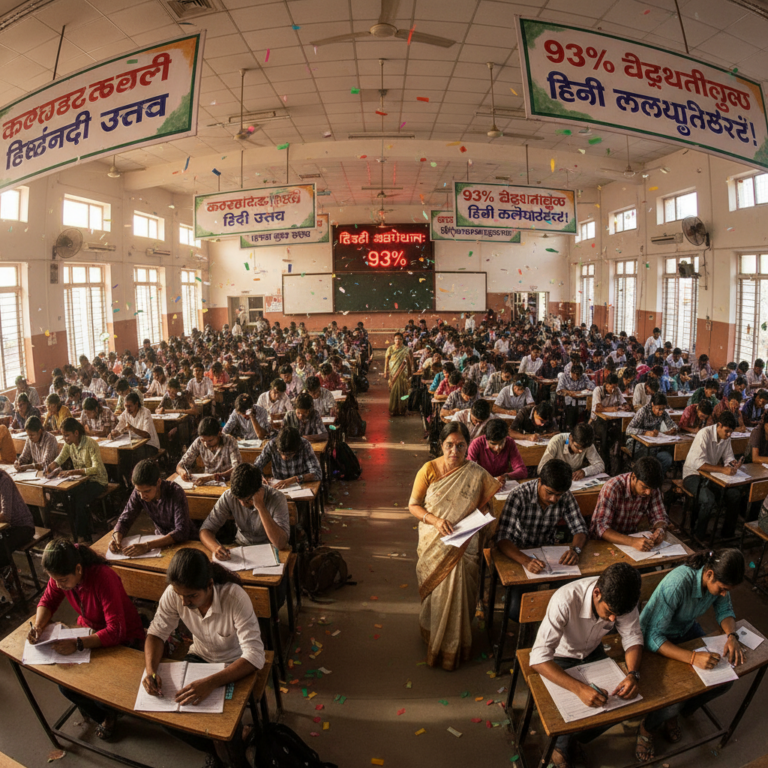 ‘ಹಿಂದಿ ಹೇರಿಕೆ’ ಚರ್ಚೆಯ ನಡುವೆ ಕರ್ನಾಟಕದಲ್ಲಿ ಹಿಂದಿಯ ಅಬ್ಬರ! 93% ವಿದ್ಯಾರ್ಥಿಗಳಿಂದ ಮೂರನೇ ಭಾಷೆಯಾಗಿ ಆಯ್ಕೆ
