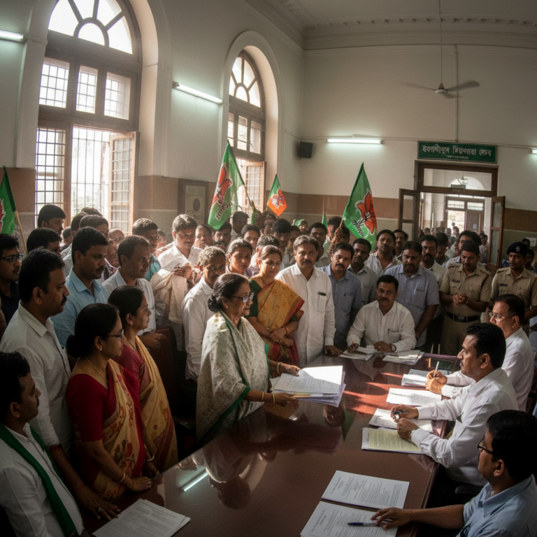 ಪಶ್ಚಿಮ ಬಂಗಾಳ ಮುಖ್ಯಮಂತ್ರಿ ಮಮತಾ ಬ್ಯಾನರ್ಜಿ ಭಬಾನಿಪುರ ಕ್ಷೇತ್ರಕ್ಕೆ ನಾಮಪತ್ರ ಸಲ್ಲಿಕೆ