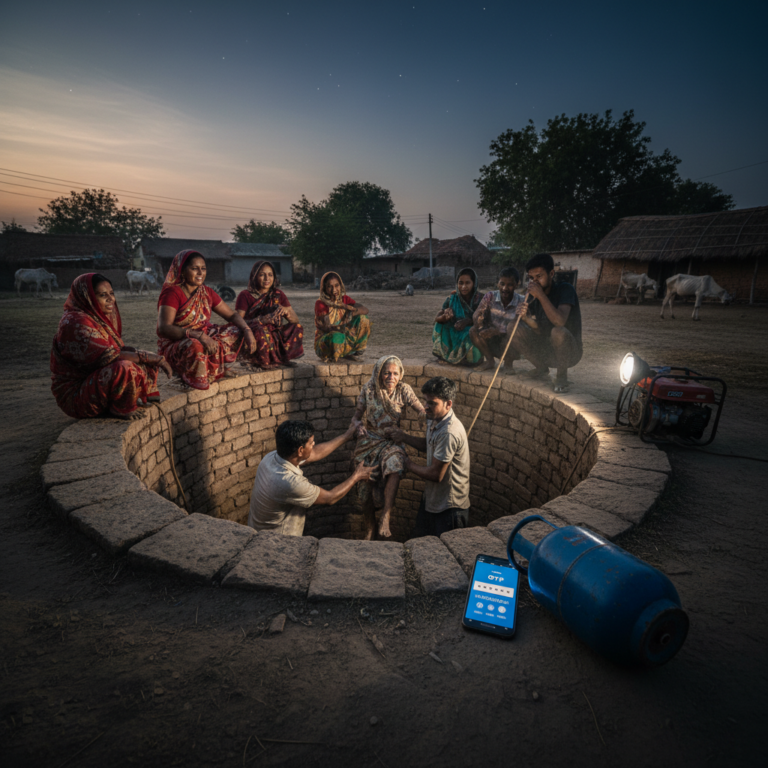 LPG ಸಿಲಿಂಡರ್ ವಿತರಣೆಯ ವಿಳಂಬ ಮತ್ತು OTP: ಬಾವಿಯಲ್ಲಿ ಮೂರು ದಿನ ಸಿಲುಕಿದ್ದ ವೃದ್ಧೆಯ ಜೀವ ಉಳಿಸಿದ ರೋಚಕ ಕಥೆ!