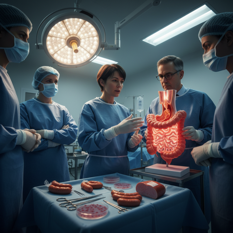 ಸಂಸ್ಕರಿಸಿದ ಮಾಂಸ ಮತ್ತು ಕರುಳಿನ ಕ್ಯಾನ್ಸರ್: ಯುಕೆ ಶಸ್ತ್ರಚಿಕಿತ್ಸಕರಿಂದ ಸ್ಪಷ್ಟನೆ