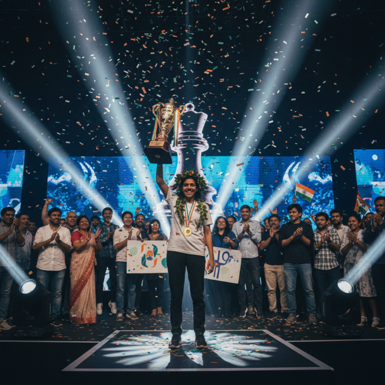 ಚೆಸ್ ಜಗತ್ತಿನಲ್ಲಿ ಭಾರತದ ಕೀರ್ತಿ ಪತಾಕೆ: ವೈಶಾಲಿ ರಮೇಶ್‌ಬಾಬುಗೆ ಫಿಡೆ ಕ್ಯಾಂಡಿಡೇಟ್ಸ್ ಕಿರೀಟ, ದೇಶಾದ್ಯಂತ ಸಂಭ್ರಮ