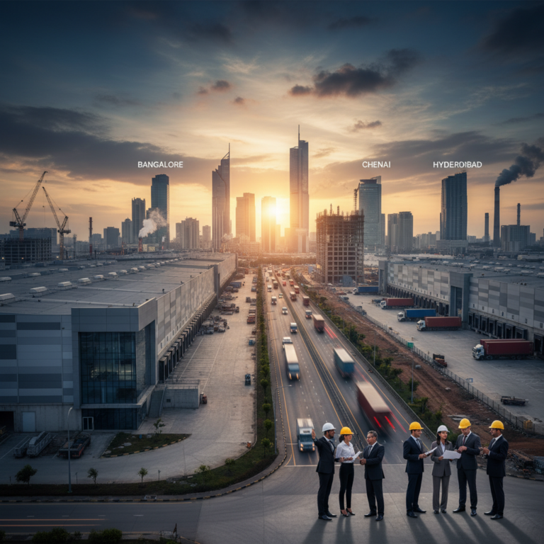 ದಕ್ಷಿಣ ಭಾರತದ ಪ್ರಮುಖ ನಗರಗಳಲ್ಲಿ ಕೈಗಾರಿಕಾ ಬೇಡಿಕೆ ಗಗನಕ್ಕೆ: ಬೆಂಗಳೂರು, ಚೆನ್ನೈ, ಹೈದರಾಬಾದ್‌ನಲ್ಲಿ ಉಗ್ರಾಣ ಸ್ಥಳಗಳ ಬಾಡಿಗೆಯಲ್ಲಿ 58% ಭಾರೀ ಏರಿಕೆ!