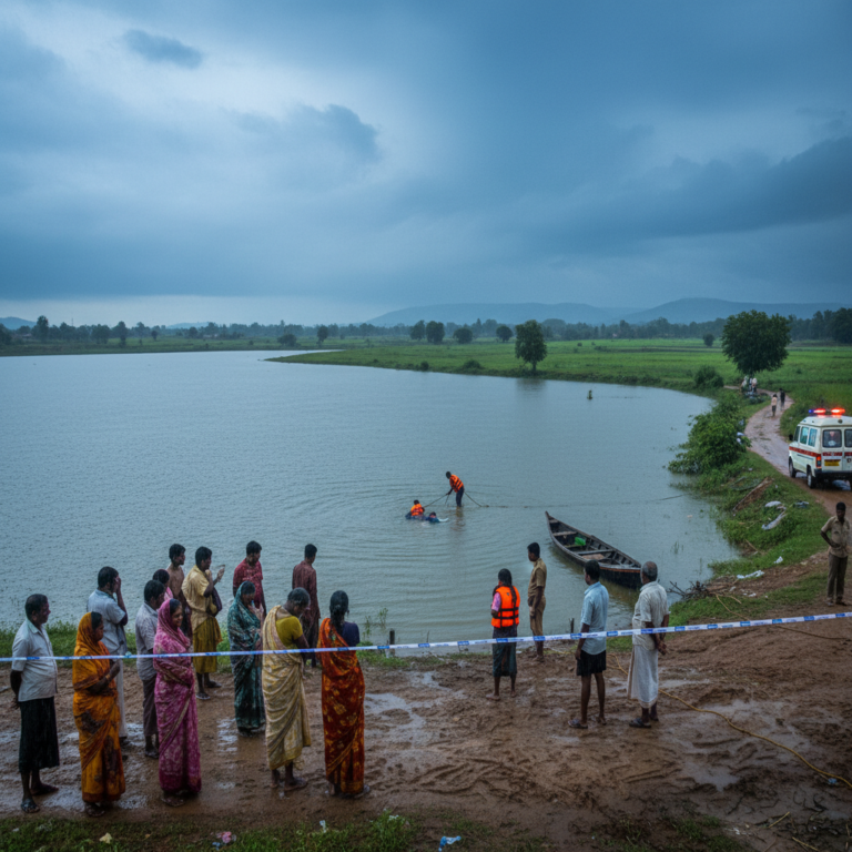 ಹಾಸನ: ಗಂಡಸಿ ಬಳಿ ಕೆರೆಯಲ್ಲಿ ಮುಳುಗಿ ವ್ಯಕ್ತಿ ಮತ್ತು ಸೋದರಳಿಯ ದಾರುಣ ಸಾವು