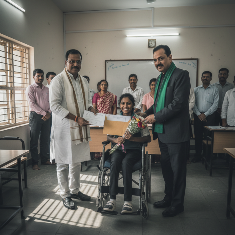 ರಾಜಕೀಯ ಬದಿಗಿಟ್ಟು ಮಾನವೀಯತೆ: ಕೋಲಾರದ ಅಂಗವಿಕಲ ವಿದ್ಯಾರ್ಥಿನಿ ನೆರವಿಗೆ ಬಂದ ಸಿಎಂ ಕಚೇರಿ, ವಿಪಕ್ಷ ಶಾಸಕ