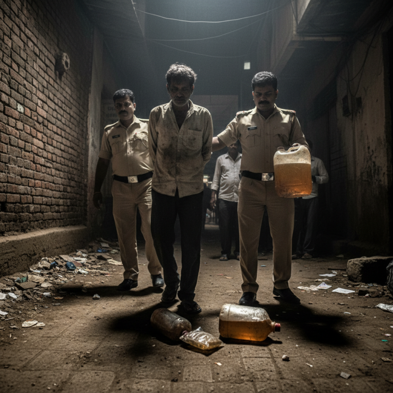 ರಾಯಚೂರಿನಲ್ಲಿ ನಕಲಿ ಮದ್ಯ ಮಾರಾಟಕ್ಕೆ ಯತ್ನ: ದಿನಗೂಲಿ ಕಾರ್ಮಿಕನ ಬಂಧನ