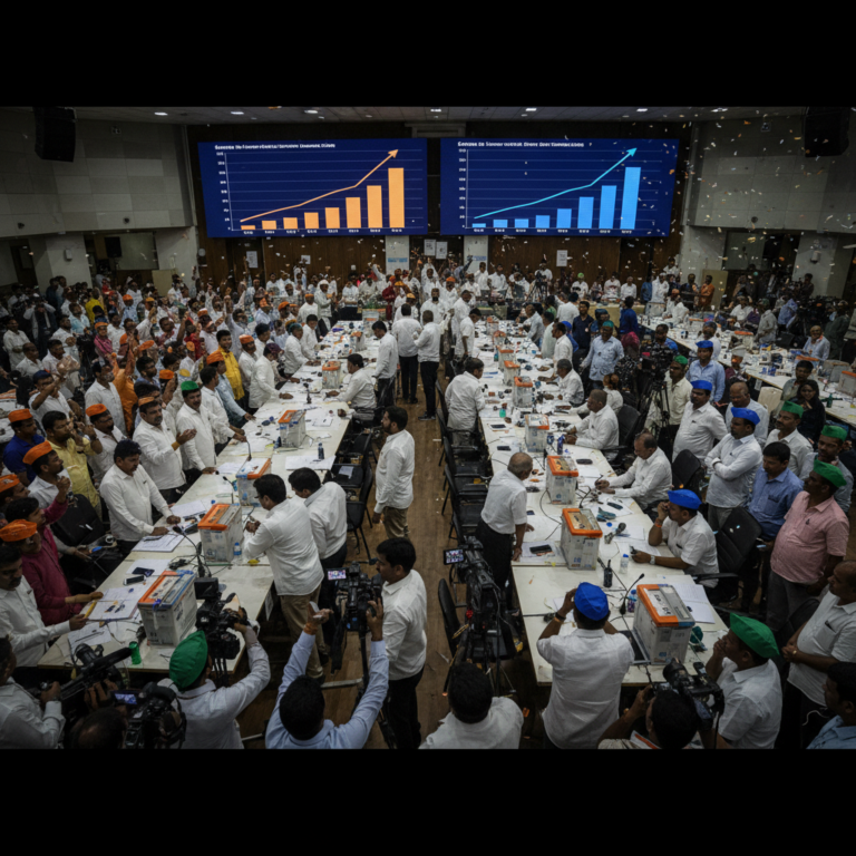 ಗುಜರಾತ್ ಸ್ಥಳೀಯ ಸಂಸ್ಥೆ ಚುನಾವಣೆ ಫಲಿತಾಂಶ 2026: ಆರಂಭಿಕ ಟ್ರೆಂಡ್‌ನಲ್ಲಿ ಬಿಜೆಪಿಗೆ ಭರ್ಜರಿ ಮುನ್ನಡೆ, ಕಾಂಗ್ರೆಸ್-ಆಪ್‌ಗೆ ಹಿನ್ನಡೆ