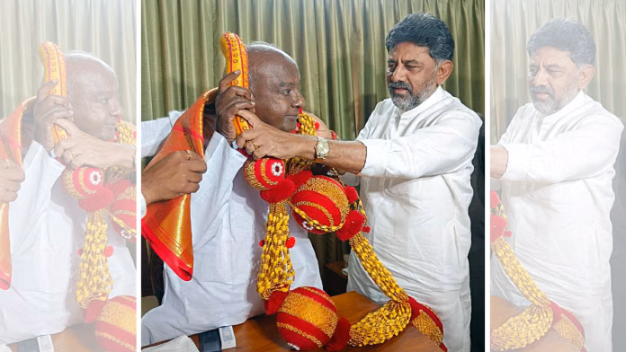 ಸಾತನೂರಿನಿಂದ ಬಿಡದಿವರೆಗೆ: 40 ವರ್ಷಗಳ ಡಿ.ಕೆ. ಶಿವಕುಮಾರ್ ಮತ್ತು ದೇವೇಗೌಡರ ರಾಜಕೀಯ ವೈರತ್ವದ ಹೊಸ ಅಧ್ಯಾಯ