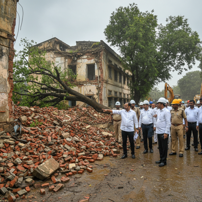 ಬೌರಿಂಗ್ ಆಸ್ಪತ್ರೆ ಗೋಡೆ ಕುಸಿತ: ಅಪಾಯಕಾರಿ ಕಟ್ಟಡ, ಮರಗಳ ತೆರವಿಗೆ ಡಿಸಿಎಂ ಶಿವಕುಮಾರ್ ಖಡಕ್ ಸೂಚನೆ